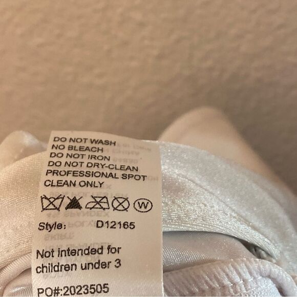 Weissman Elite Dance costume white black maxi mesh dress Alejandro D12165 SC 6 - Picture 5 of 10